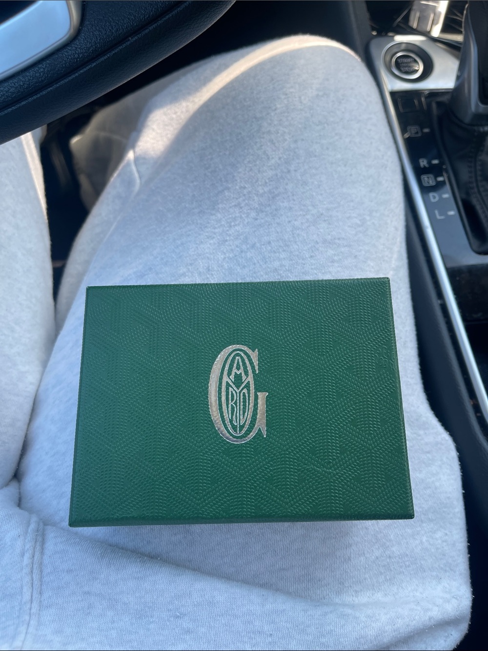Goyard Green Monogram Leather Accessory Box